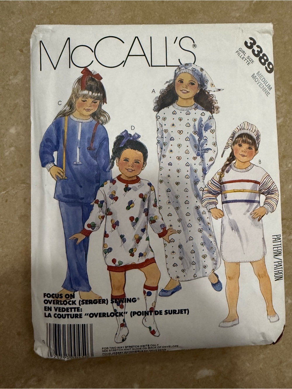 McCall’s Girls' Pajama and Nightgown Sleepwear Pattern